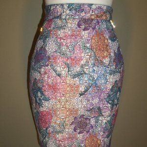 H&M Bold Print Pencil Skirt